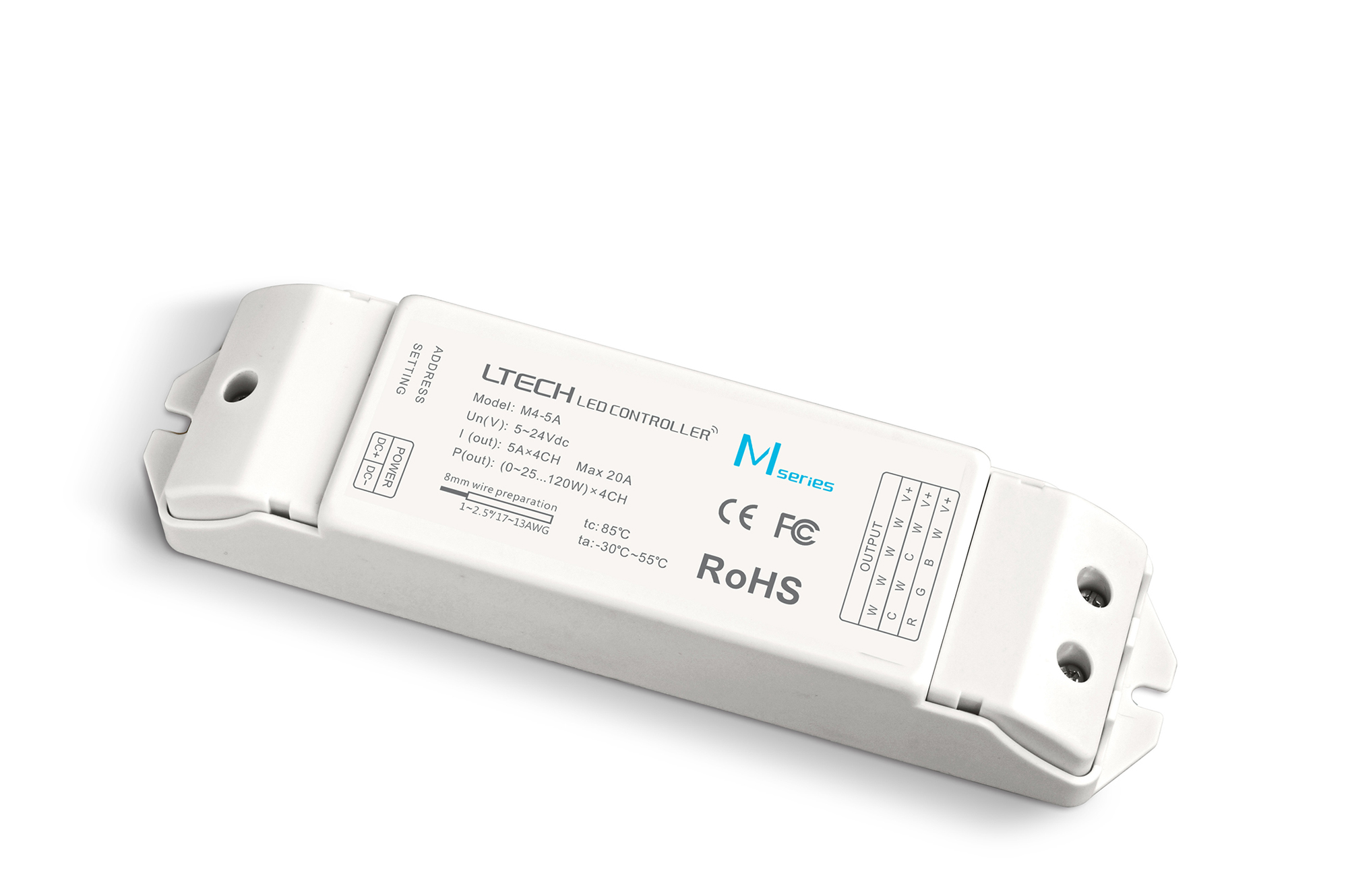 CV Receiving Controller 12/24V DC 5A x 4CH 100W/240W/480W IP20